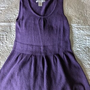 Purple Sleeveless Knit Dress
